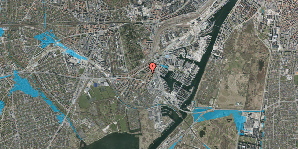 Oversvømmelsesrisiko fra vandløb på Borgbjergsvej 31, 4. tv, 2450 København SV