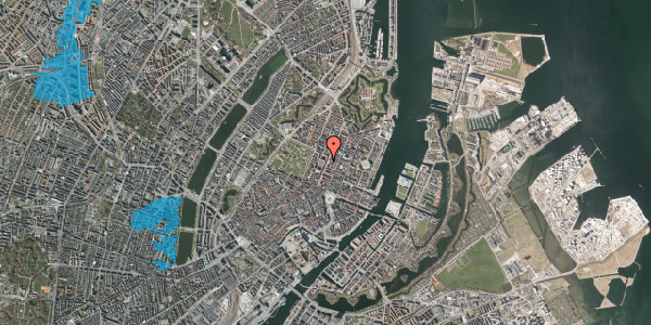 Oversvømmelsesrisiko fra vandløb på Borgergade 17D, 1300 København K