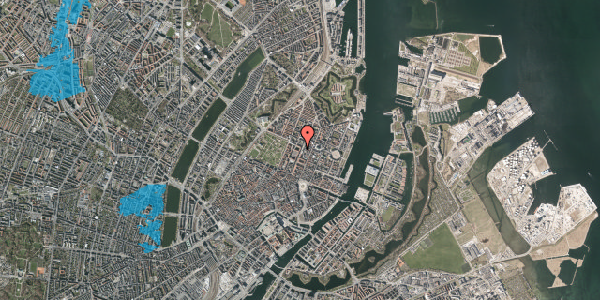 Oversvømmelsesrisiko fra vandløb på Borgergade 21, 5. th, 1300 København K