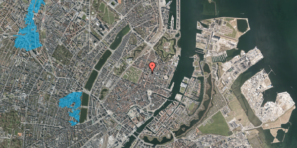 Oversvømmelsesrisiko fra vandløb på Borgergade 25, 2. tv, 1300 København K