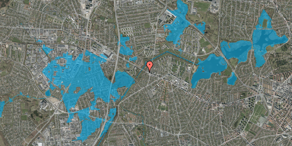 Oversvømmelsesrisiko fra vandløb på Boserupvej 2, st. th, 2700 Brønshøj