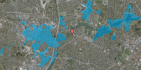 Oversvømmelsesrisiko fra vandløb på Boserupvej 16, 2700 Brønshøj