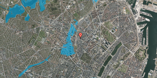 Oversvømmelsesrisiko fra vandløb på Bragesgade 12, 4. tv, 2200 København N
