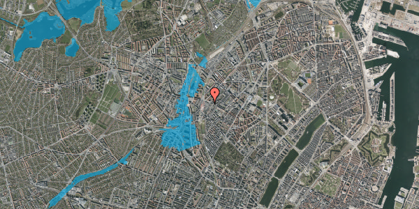 Oversvømmelsesrisiko fra vandløb på Bragesgade 16, 3. tv, 2200 København N