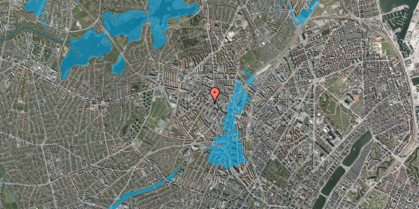 Oversvømmelsesrisiko fra vandløb på Brofogedvej 1, 1. th, 2400 København NV