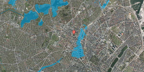 Oversvømmelsesrisiko fra vandløb på Brofogedvej 3, st. tv, 2400 København NV