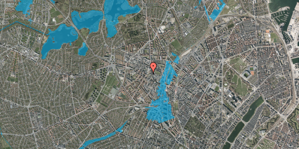 Oversvømmelsesrisiko fra vandløb på Brofogedvej 11, 4. mf, 2400 København NV