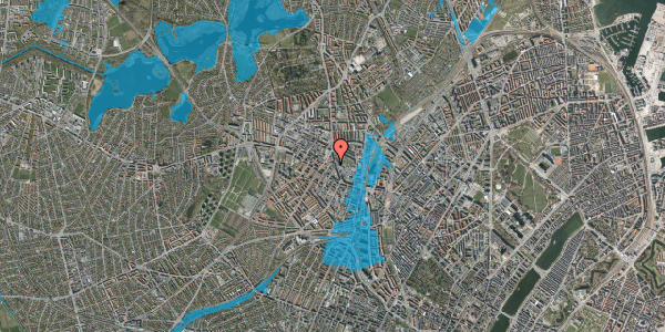 Oversvømmelsesrisiko fra vandløb på Brofogedvej 14A, st. th, 2400 København NV