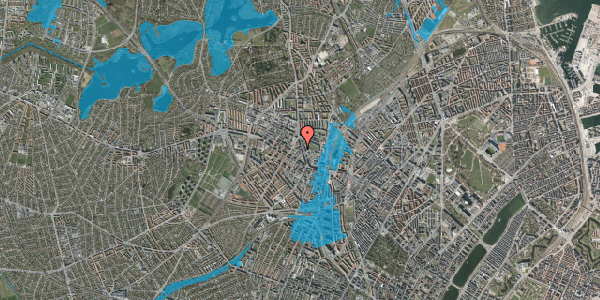 Oversvømmelsesrisiko fra vandløb på Brofogedvej 16, 2. tv, 2400 København NV