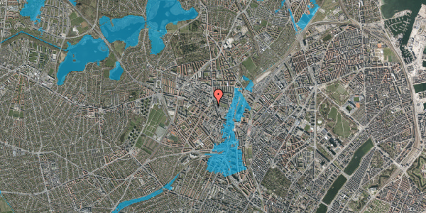 Oversvømmelsesrisiko fra vandløb på Brofogedvej 17, 1. tv, 2400 København NV