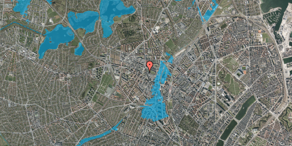 Oversvømmelsesrisiko fra vandløb på Brofogedvej 19, 2. tv, 2400 København NV