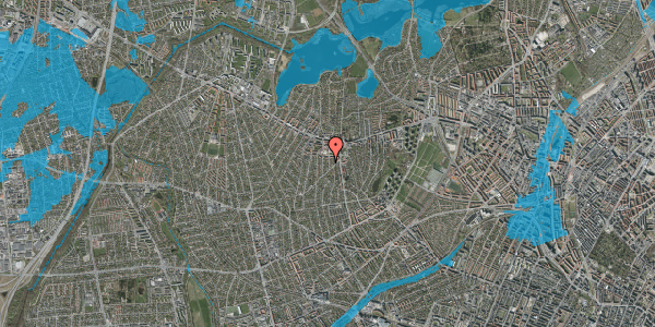 Oversvømmelsesrisiko fra vandløb på Broksøvej 9, 2700 Brønshøj