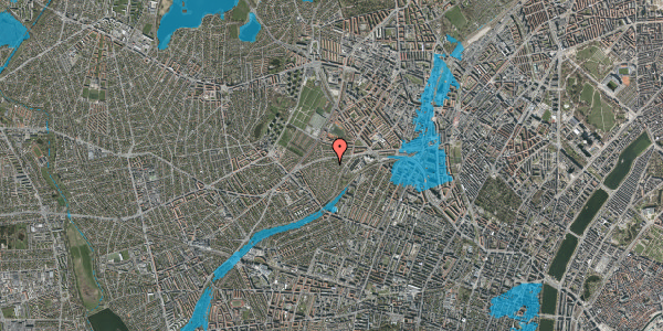 Oversvømmelsesrisiko fra vandløb på Brombærvej 8, 2400 København NV