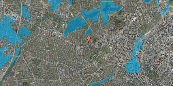 Oversvømmelsesrisiko fra vandløb på Brønshøjholms Allé 20, 2700 Brønshøj