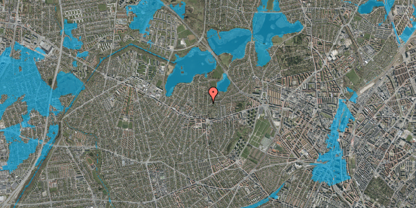 Oversvømmelsesrisiko fra vandløb på Brønshøj Kirkevej 20, 2700 Brønshøj