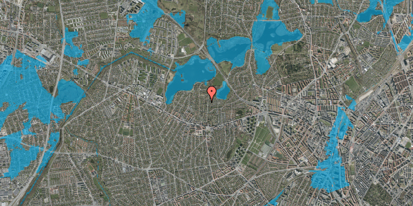 Oversvømmelsesrisiko fra vandløb på Brønshøj Kirkevej 39, 2700 Brønshøj