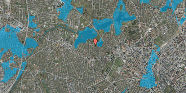 Oversvømmelsesrisiko fra vandløb på Brønshøj Kirkevej 45, 2700 Brønshøj