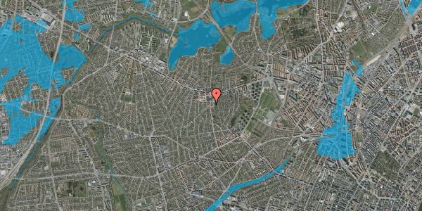 Oversvømmelsesrisiko fra vandløb på Brønshøjvej 9, 2. th, 2700 Brønshøj