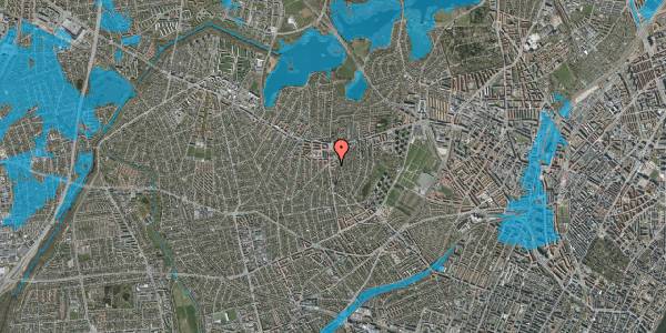 Oversvømmelsesrisiko fra vandløb på Brønshøjvej 15B, st. tv, 2700 Brønshøj
