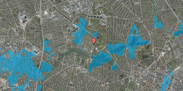Oversvømmelsesrisiko fra vandløb på Bygårdstræde 18, st. th, 2700 Brønshøj