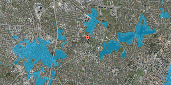 Oversvømmelsesrisiko fra vandløb på Bystævneparken 18, st. a001, 2700 Brønshøj