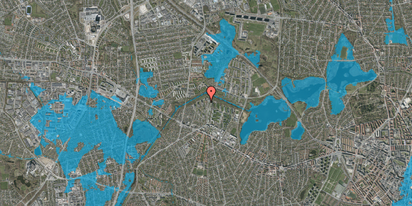 Oversvømmelsesrisiko fra vandløb på Bystævneparken 18, st. 33, 2700 Brønshøj