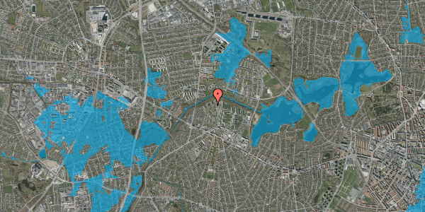 Oversvømmelsesrisiko fra vandløb på Bystævneparken 20, st. 15, 2700 Brønshøj