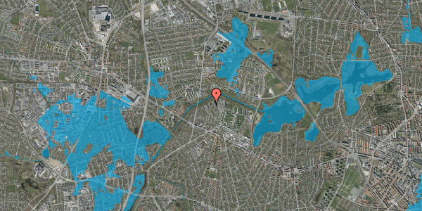 Oversvømmelsesrisiko fra vandløb på Bystævneparken 21, st. 5, 2700 Brønshøj