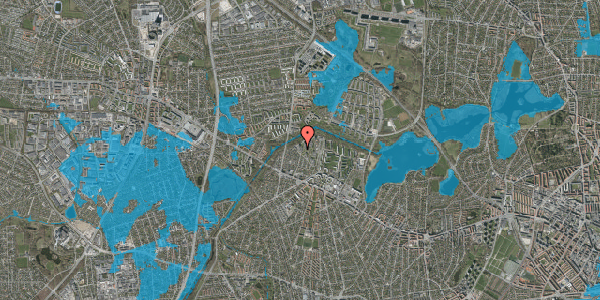 Oversvømmelsesrisiko fra vandløb på Bystævneparken 24, st. 10, 2700 Brønshøj