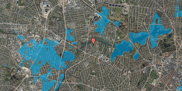 Oversvømmelsesrisiko fra vandløb på Bystævneparken 24, st. 15, 2700 Brønshøj