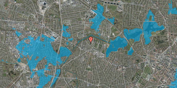 Oversvømmelsesrisiko fra vandløb på Bystævneparken 27, st. 10, 2700 Brønshøj