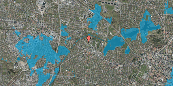 Oversvømmelsesrisiko fra vandløb på Bystævneparken 27, st. 11, 2700 Brønshøj