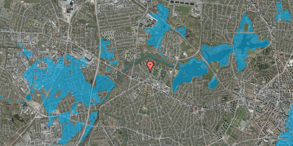 Oversvømmelsesrisiko fra vandløb på Bystævneparken 29, st. 12, 2700 Brønshøj