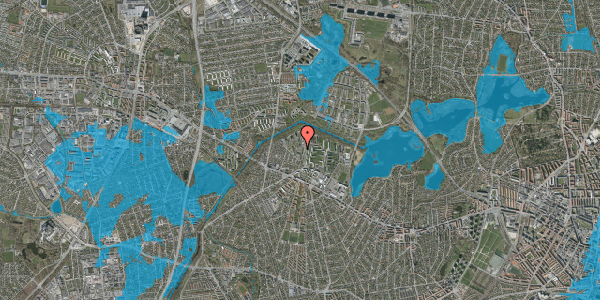 Oversvømmelsesrisiko fra vandløb på Bystævneparken 30, st. 9, 2700 Brønshøj