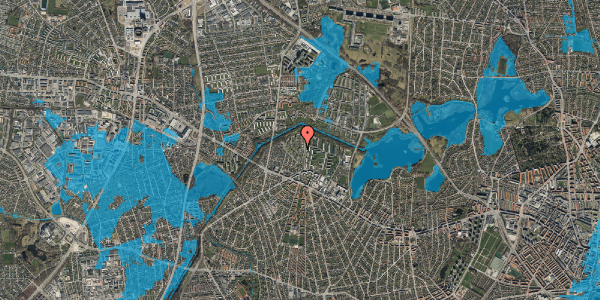 Oversvømmelsesrisiko fra vandløb på Bystævneparken 31, st. 30, 2700 Brønshøj