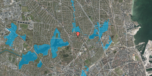 Oversvømmelsesrisiko fra vandløb på Bøllegård Allé 23, 3. , 2400 København NV