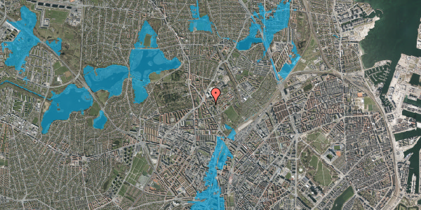 Oversvømmelsesrisiko fra vandløb på Charlotte Muncks Vej 3, 3. th, 2400 København NV
