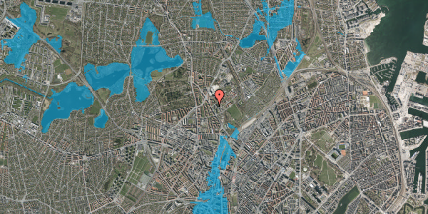 Oversvømmelsesrisiko fra vandløb på Charlotte Muncks Vej 6, 1. tv, 2400 København NV
