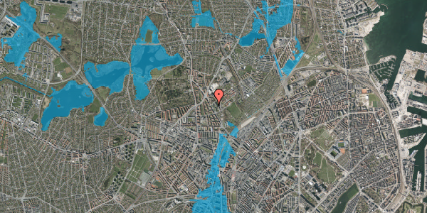 Oversvømmelsesrisiko fra vandløb på Charlotte Muncks Vej 10, 2. th, 2400 København NV