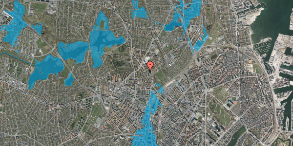 Oversvømmelsesrisiko fra vandløb på Charlotte Muncks Vej 12, 3. th, 2400 København NV