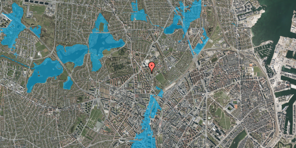 Oversvømmelsesrisiko fra vandløb på Charlotte Muncks Vej 20, 4. th, 2400 København NV