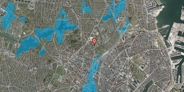 Oversvømmelsesrisiko fra vandløb på Charlotte Muncks Vej 22, st. tv, 2400 København NV