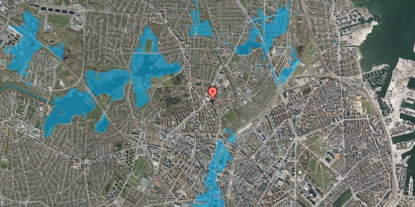 Oversvømmelsesrisiko fra vandløb på Charlotte Muncks Vej 23, 1. tv, 2400 København NV
