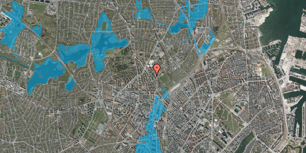 Oversvømmelsesrisiko fra vandløb på Charlotte Muncks Vej 28, 3. tv, 2400 København NV
