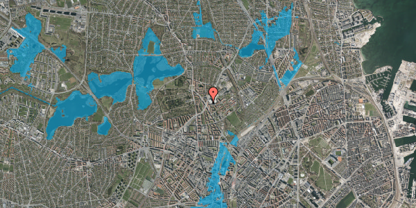 Oversvømmelsesrisiko fra vandløb på Charlotte Muncks Vej 29, 2. tv, 2400 København NV