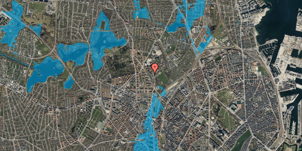 Oversvømmelsesrisiko fra vandløb på Charlotte Muncks Vej 30, 3. th, 2400 København NV