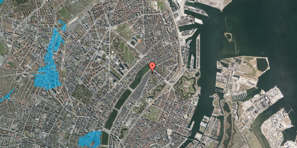 Oversvømmelsesrisiko fra vandløb på Collinsgade 6A, st. tv, 2100 København Ø