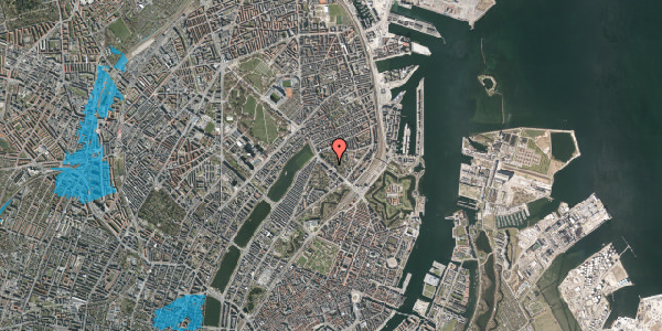 Oversvømmelsesrisiko fra vandløb på Dag Hammarskjölds Allé 26, 2100 København Ø
