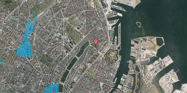 Oversvømmelsesrisiko fra vandløb på Dag Hammarskjölds Allé 28, 1. , 2100 København Ø