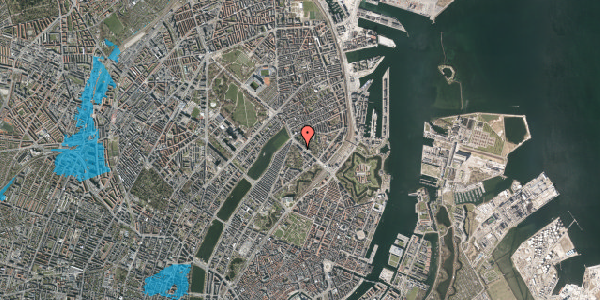 Oversvømmelsesrisiko fra vandløb på Dag Hammarskjölds Allé 29, 2. tv, 2100 København Ø